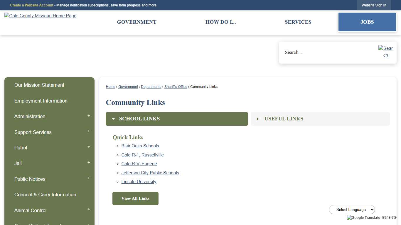 Community Links | Cole County, MO